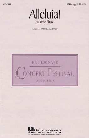 Kirby Shaw, Alleluia! SATB a Cappella Chorpartitur