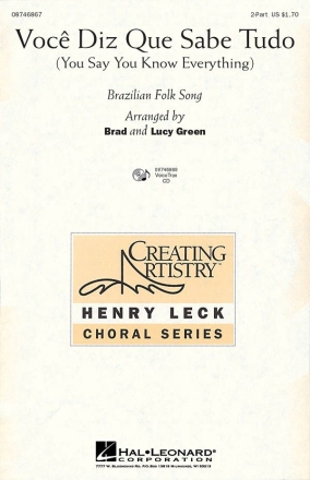 Traditional, Voce Diz Que Sabe Tudo 2-Part Choir Chorpartitur
