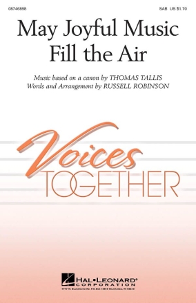 May Joyful Music Fill the Air SAB Chorpartitur