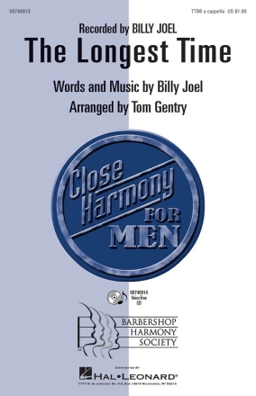 The Longest Time for male choir a cappella choral score