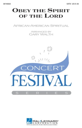 Obey the Spirit of the Lord SATB Chorpartitur