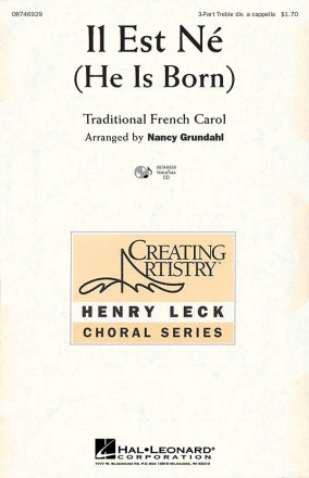 Il Est N 3-Part Choir Chorpartitur