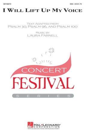 Laura Farnell, I Will Lift Up My Voice SSA Chorpartitur