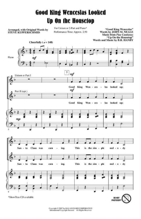 Good King Wenceslas Looked Up on the Housetop Chor CD