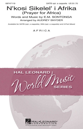 E.M. Sontonga, N'kosi Sikelel' I Afrika SATB a Cappella Chorpartitur