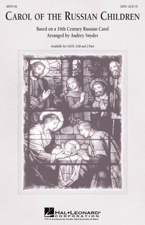 Carol of the Russian Children SATB and Piano Chorpartitur