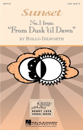 Rollo Dilworth, Sunset 2-Part Choir Chorpartitur