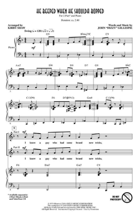 Dizzy Gillespie, He Beeped When He Shoulda Bopped Chor CD