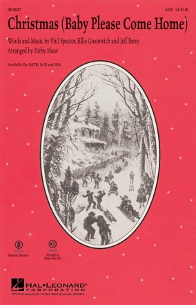 Ellie Greenwich_Jeff Barry_Phil Spector, Christmas Baby Please Come Ho SATB Chorpartitur