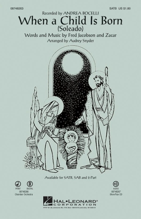 When a child is born (Soleado) SATB Chorpartitur