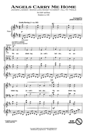 Angels Carry Me Home SAB Chorpartitur