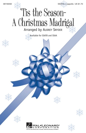 Tis the Season - A Christmas Madrigal SSATB a Cappella Chorpartitur