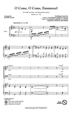 O Come, O Come, Emmanuel Blechblserquintett Stimmen-Set