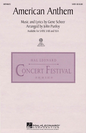 Gene Scheer, American Anthem SATB Chorpartitur