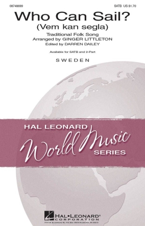 Who Can Sail? SATB Chorpartitur