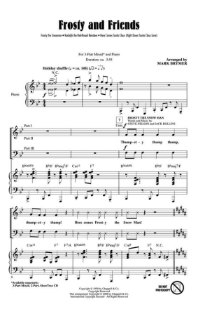 Frosty and Friends 3-Part Choir Chorpartitur