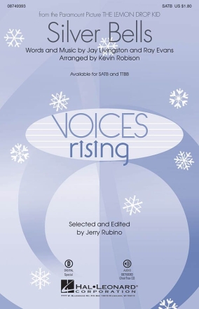 Jay Livingston_Ray Evans, Silver Bells SATB Chorpartitur