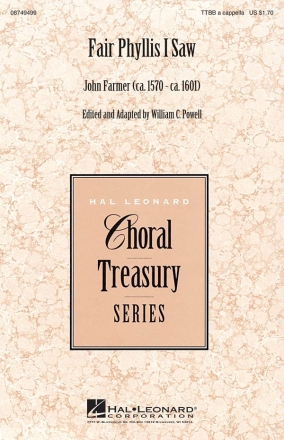 John Farmer, Fair Phyllis I Saw TTBB a Cappella Chorpartitur
