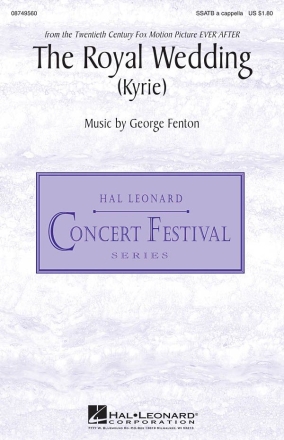 George Fenton, The Royal Wedding SSATB a Cappella Chorpartitur