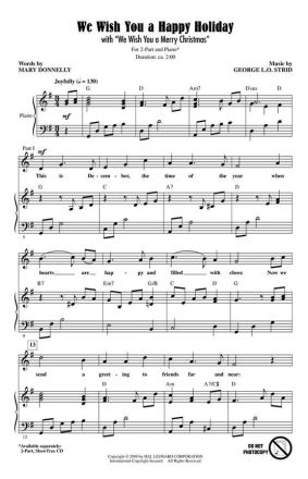 George L.O. Strid_Mary Donnelly, We Wish You a Happy Holiday Chor CD