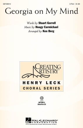 Hoagy Carmichael_Stuart Gorrell, Georgia on my Mind SA and Piano Chorpartitur
