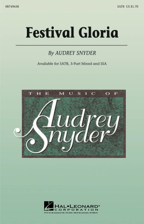 Festival Gloria for mixed chorus and piano score