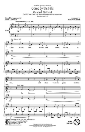 Come by the Hills SSA Chorpartitur