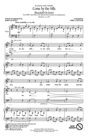 Come by the Hills Chor CD