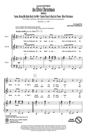 An Elvis Christmas SA Chorpartitur