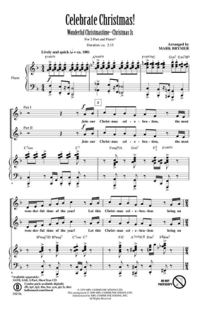 Celebrate Christmas! 2-Part Choir Chorpartitur