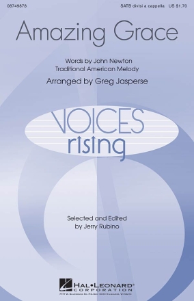 Amazing Grace SATB a Cappella Chorpartitur