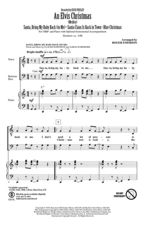 An Elvis Christmas TBB Chorpartitur