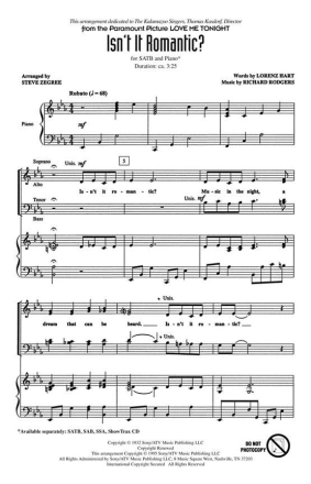 Lorenz Hart_Richard Rodgers, Isn't It Romantic? Chor CD