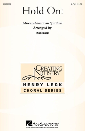 Hold On! 2-Part Choir Chorpartitur