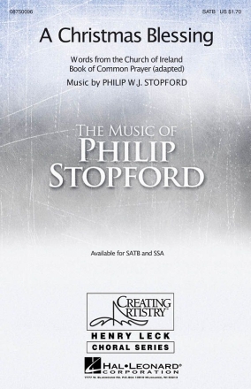 A Christmas Blessing for mixed chorus and piano chorus score