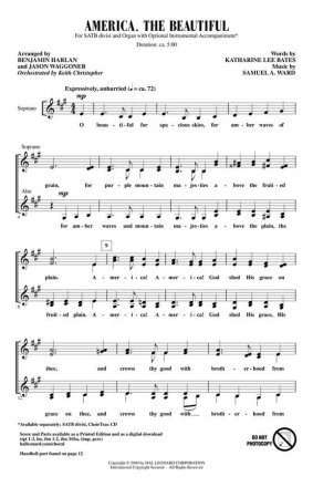 America, the Beautiful Chor CD