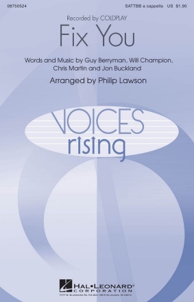 Fix You - SATTBB A Cappella for mixed choir (SATTBB) a cappella choral score