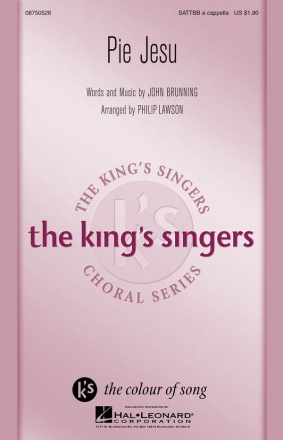 John Brunning, Pie Jesu SATTBB Chorpartitur