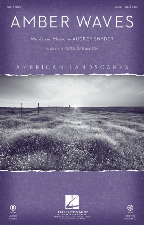 Audrey Snyder, Amber Waves SATB Chorpartitur