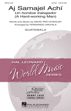 David Par Chavajay, Aj Samajel Ach 2-Part Choir Chorpartitur