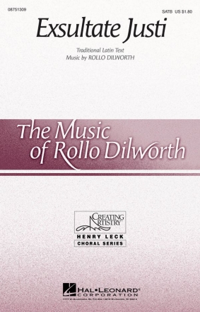 Rollo Dilworth, Exsultate Justi 2-Part Choir Chorpartitur