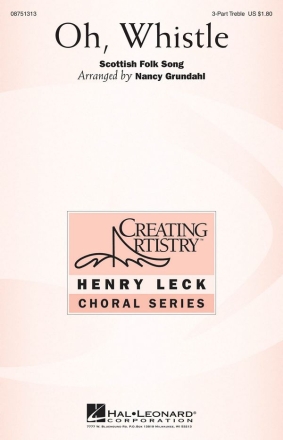 Oh, Whistle 3 Part Treble Clef Chorpartitur
