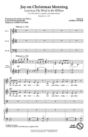 Audrey Snyder, Joy on Christmas Morning SAB Chorpartitur