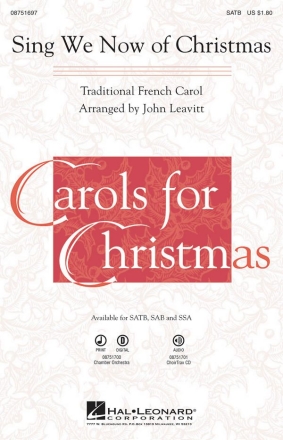 Traditional, Sing We Now Of Christmas SATB Chorpartitur