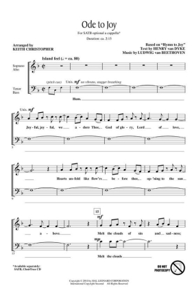 Ludwig van Beethoven, Ode to Joy Chor CD