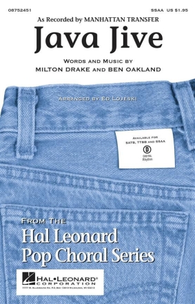 Ben Oakland_Milton Drake, Java Jive SSAA Chorpartitur