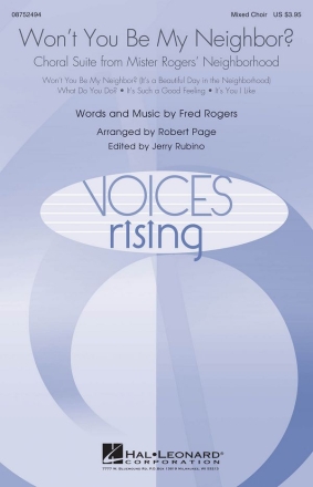 Fred Rogers, Won't You Be My Neighbor? SATB Chorpartitur