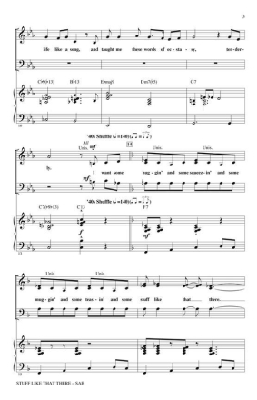 Jay Livingston_Raymond Evans, Stuff Like That There SAB Chorpartitur