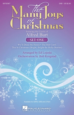 The Many Joys Of Christmas, Set One SAB Chorpartitur