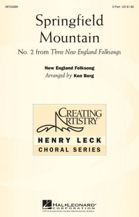Springfield Mountain 2-Part Choir Chorpartitur
